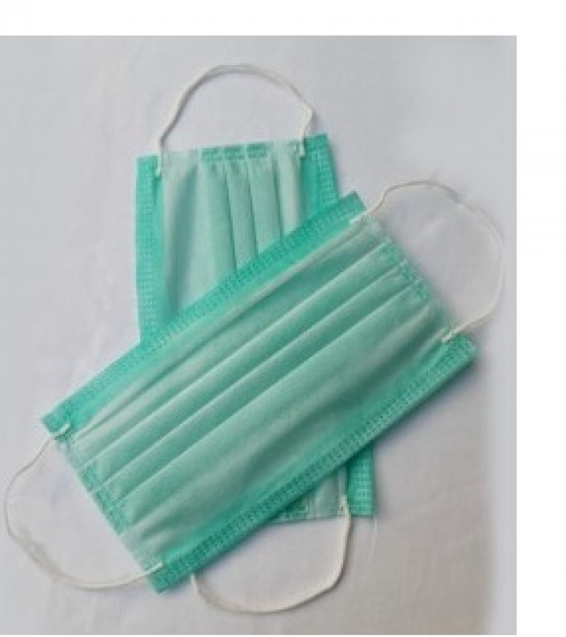 Pack of 250  Disposable Surgical Face Mask 3-Ply (Layer) Strong Filtration and Nose Pin 70/Gsm