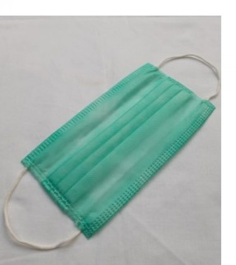 Pack of 250  Disposable Surgical Face Mask 3-Ply (Layer) Strong Filtration and Nose Pin 70/Gsm