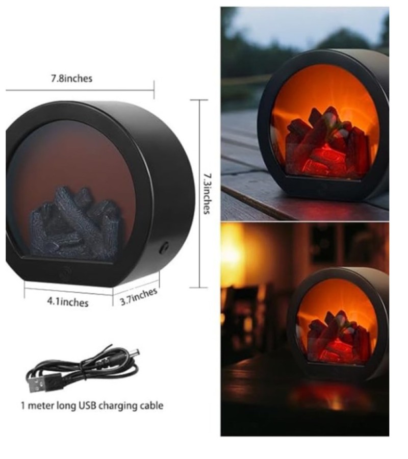 Remote control HD Fireplace Decorative Lamp Mini WiFi Camera -Spy camera