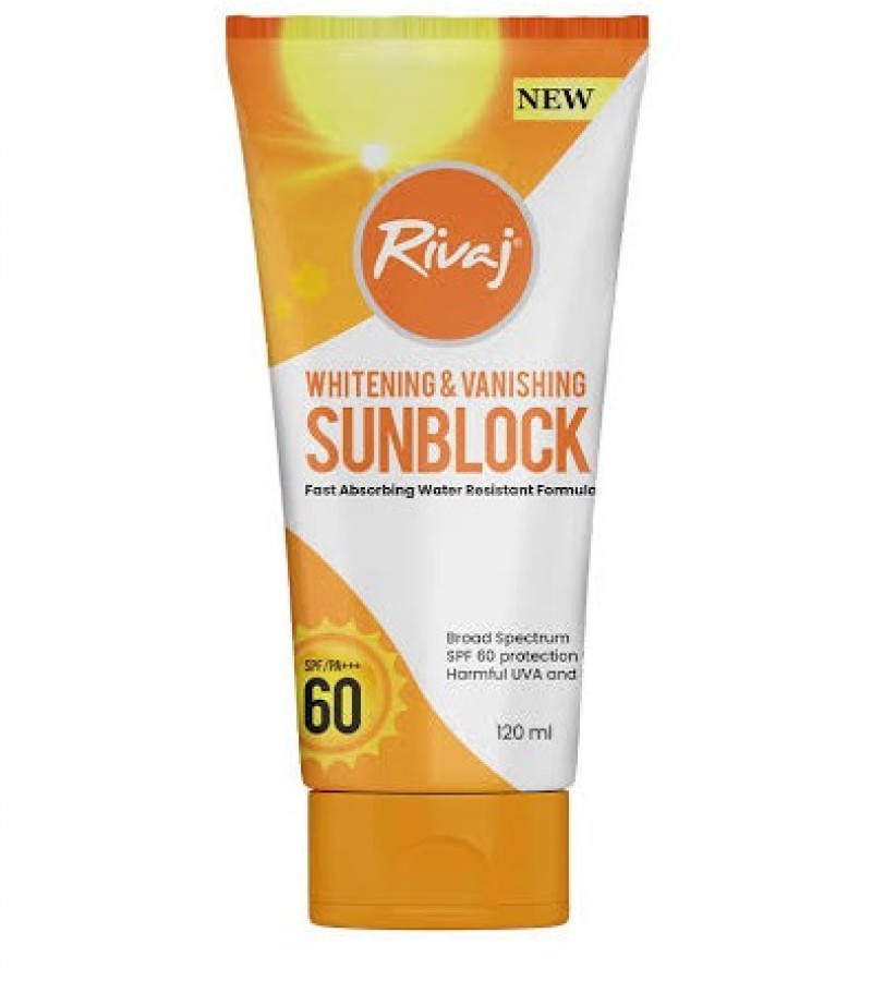 Rivaj UK- Whitening and Vanishing Sunblock SPF 60/P+++